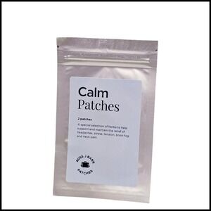 Ross J Barr Calm Patches - Herbal Relief for Headaches, Stress & Tension 2 Patch